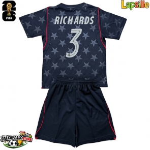 Yhdysvallat Chris Richards #3 Vieraspaita Lapsille MM-kisat 2026 Lyhythihainen (+ shortsit)
